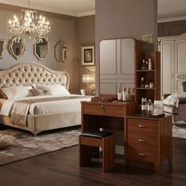 Dressing Table with Stool and Mirror