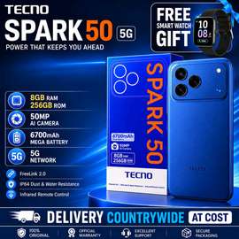 TECNO Spark 50 256GB Blue 50MP AI Camera 5G