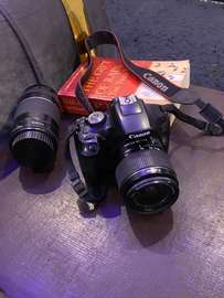 Canon DSLR Camera with Dual Lenses for Beginners
