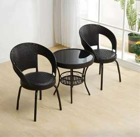 2 Seater Rattan Outdoor Dining Set