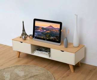 Large Storage Living Room TV console Table