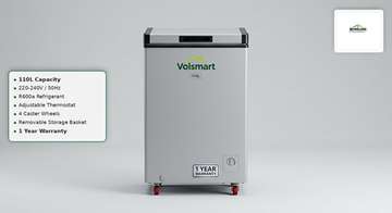 Volsmart 110L Portable Freezer with Thermostat
