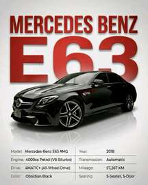 Mercedes Benz AMG E63S 2019