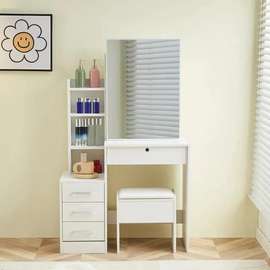 Dressing Table; Sliding Mirror Vanity Dressing Table