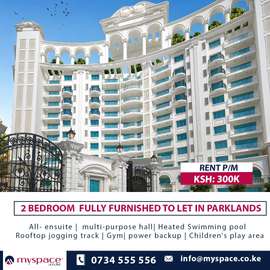 Furnished 2 Bed Apartment with En Suite in Parklands