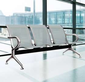 Metal 3 Person Waiting Office Bench