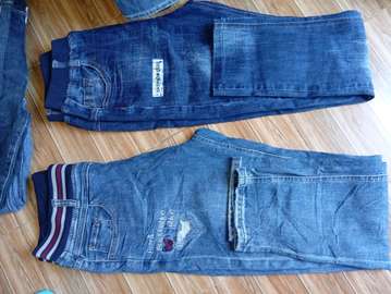 Curated thrift teousers