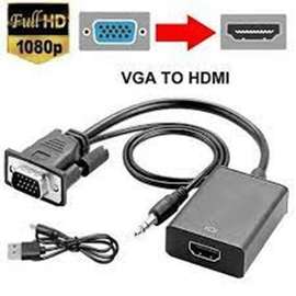 VGA to HDMI Adapter Converter Powered 1080p with Audio