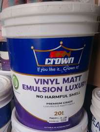 Crown Vinyl Matt Emulsion 20L Premium Interior Paint