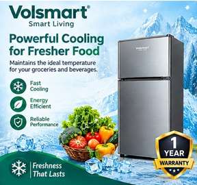 Volsmart 138litres double door refrigerator