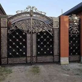 Double Swing modern steel Gates