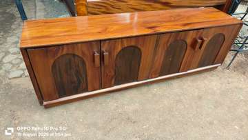 Spacious Wooden Sideboard with 4 Doors Storage