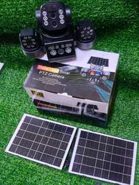 V380 4g Triple Lens Dual Pannel Security Solar Cameras