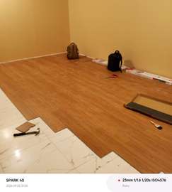 Premium Laminate Wood Flooring Warm Natural Tone