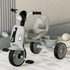 Kids Tricycle Toddler Light Grey Durable Ride-On
