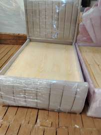 Wooden Single Bed Frame Light Finish Durable