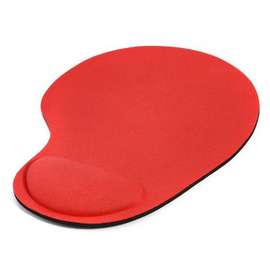 Oval Mouse Pad with Ergonomic Wrist Rest Support