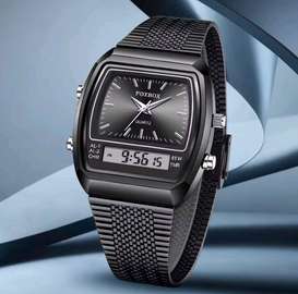 FOXBOX DUAL TIME GENTS WATCH