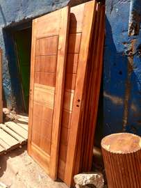 Solid mahogany doors