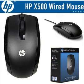 HP X500 OPTICAL USB WIRED MOUSE - BLACK