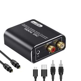 Digital Audio Converter Optical Coaxial to RCA 3.5mm