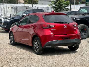 Mazda Demio wine red color fully loaded 2019 model.