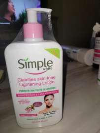 Simple white lightening lotion