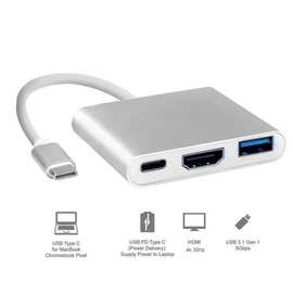 Type-C to HDMI 3 in 1 Multifunctional Adapter