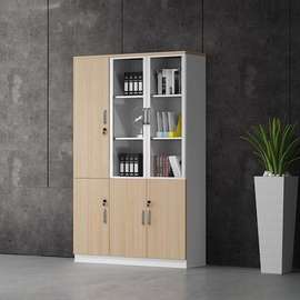 Office Cabinets: Wooden Brown Office Storage Unit