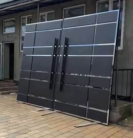 Modern steel heavy sliding gates