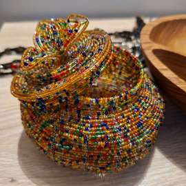 Handmade Colorful Beaded Jewellery Organiser