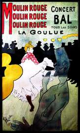 FRAMED FINE ART POSTER "Moulin Rouge: La Goulue"