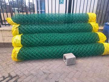 Green PVC coated chainlink 6feet