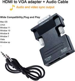 HDMI TO VGA Converter Adapter Cable