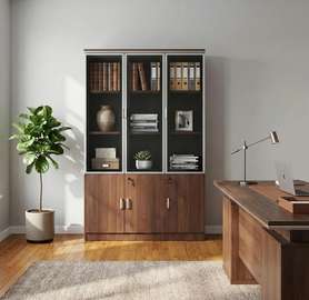 Wooden 3 Door Storage Cabinet