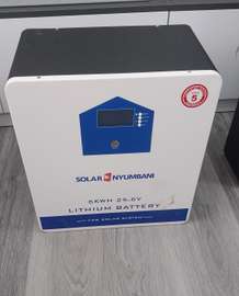 Solar  Nyumbani   6kw  25.6v  lithium  battery