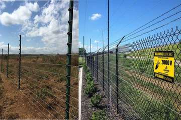 fencing barbed instalation