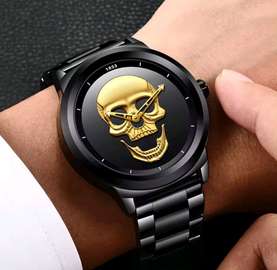 LIGE  SKULL GENTS WATCH  #LG9876