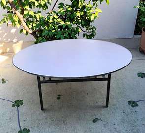 Wooden Foldable 1800mm Round Conference Table