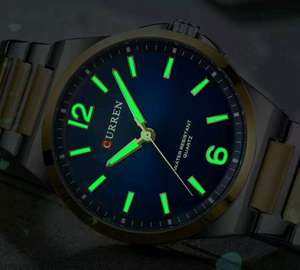 Curren Men's Watch Luminous Hands Stainless Steel