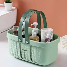 Versatile 3-Pack Plastic Storage Baskets with Handles