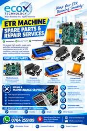 ETR MACHINE SPARE PARTS & REPAIR SERVICES