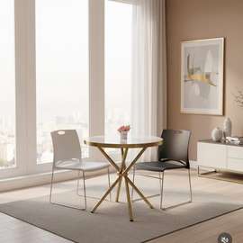 Round Marble Top Dining Table