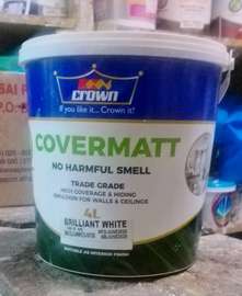 Crown Covermatt Emulsion Brilliant White Matt Paint