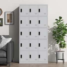 15-Door Metal Locker Office Cabinet
