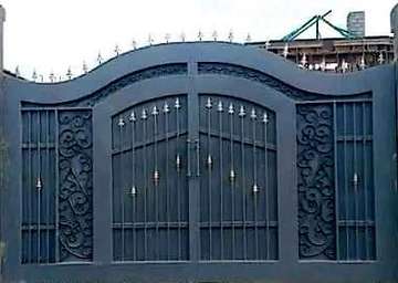 Modern steel heavy Double Swing Gate