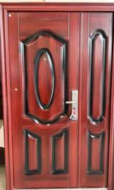 Double steel doors