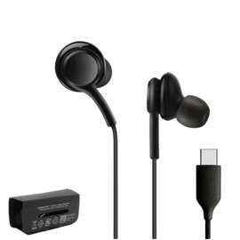 In-Ear Wired Headset with Mic Volume and USB-C Connector