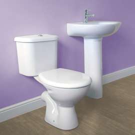 Closed couple toilet set