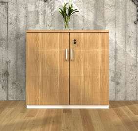 2-Door Wooden Credenza Cabinet